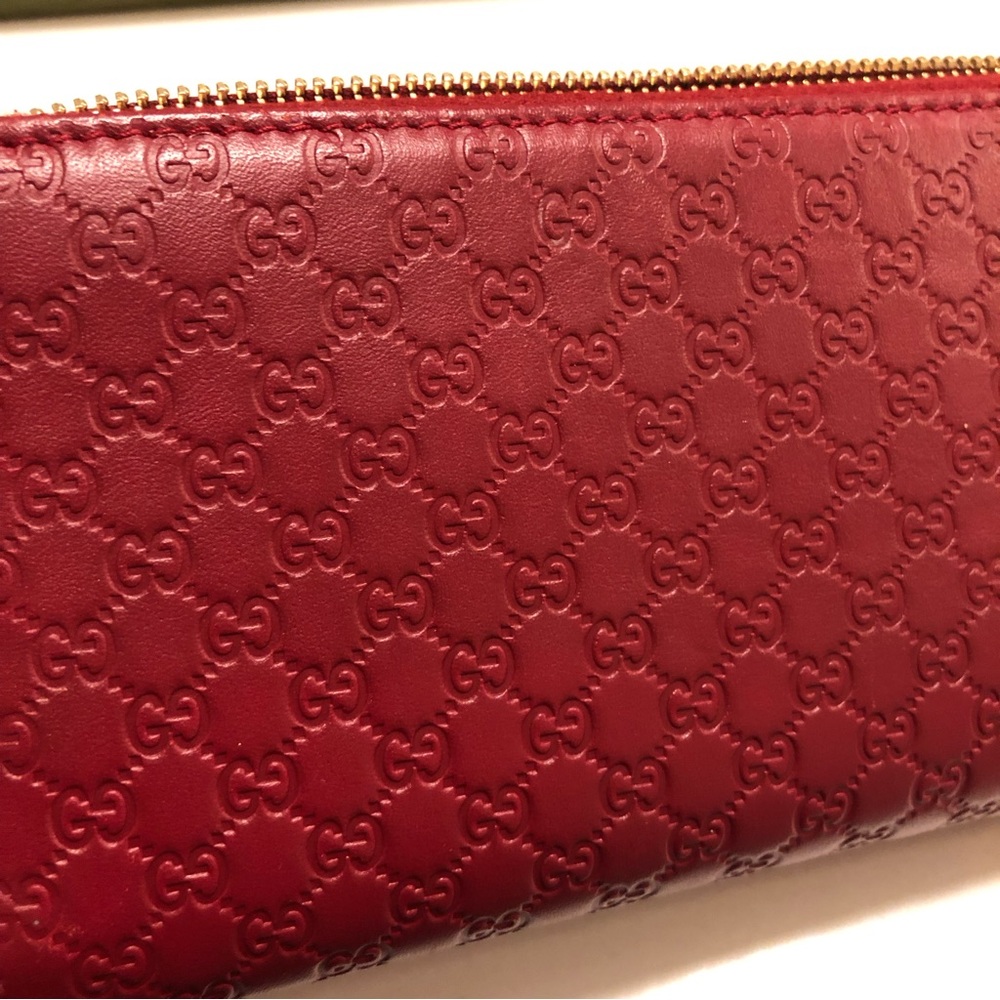 Authentic Gucci Microguccissima Continental Flap … - image 5